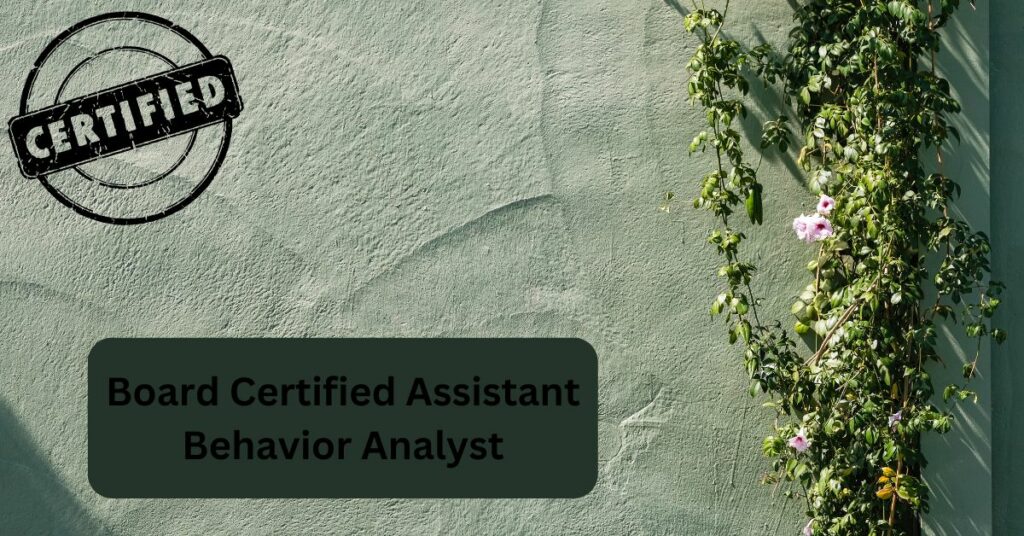 Board Certified Assistant Behavior Analyst