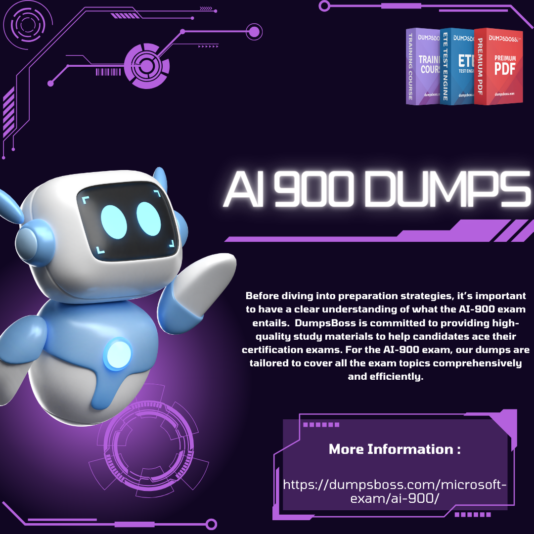 DumpsBoss AI 900 Dumps Exam Questions for Success on Your First Attempt